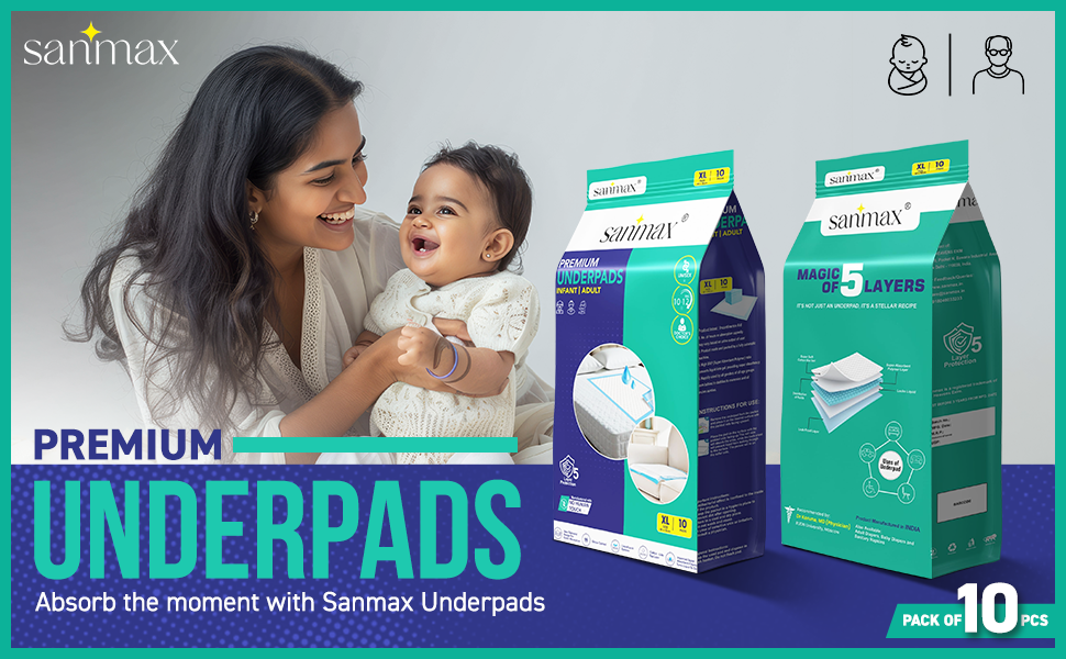 Sanmax Premium Underpads - 90 x 60 cm | XL