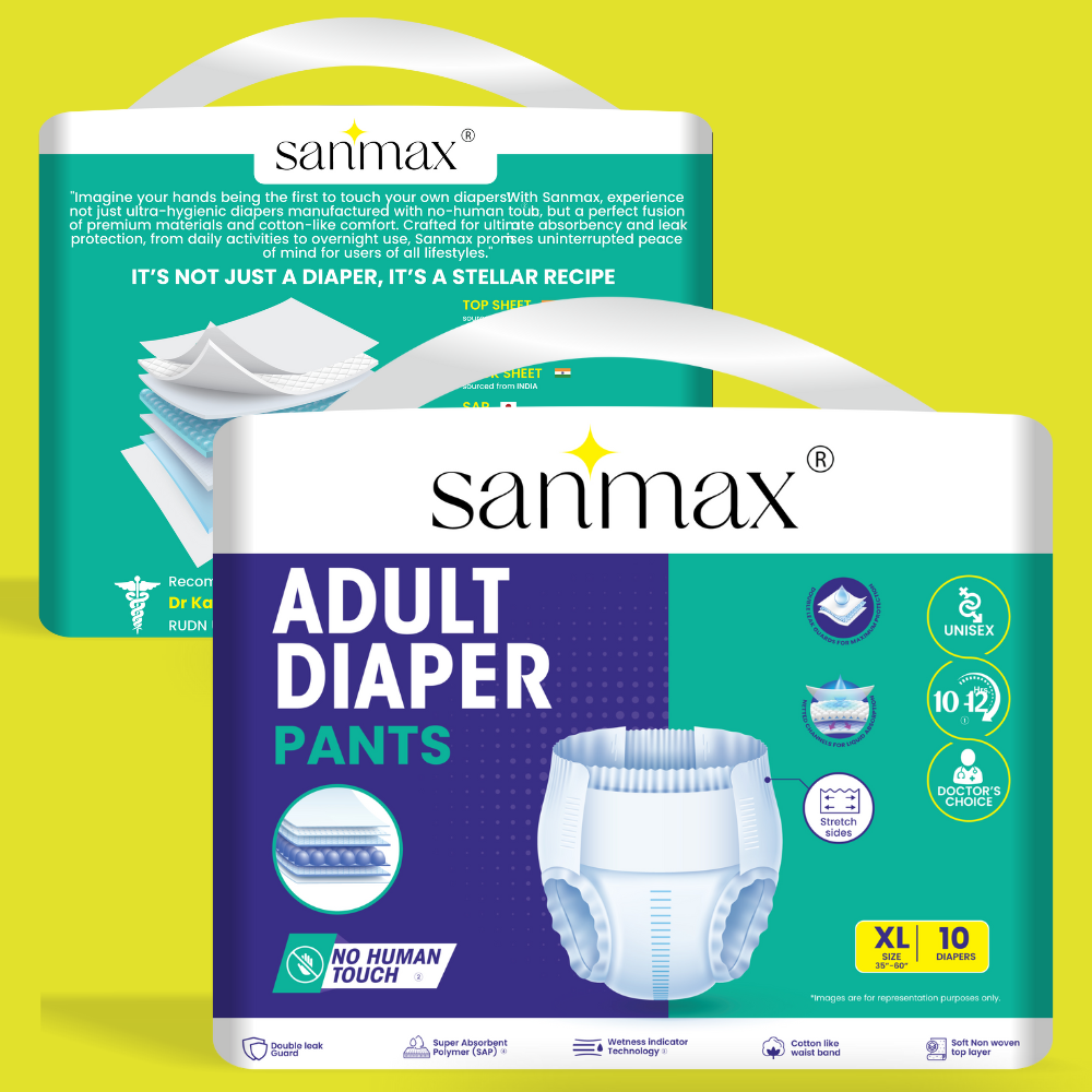 Sanmax Adult Diaper Pant Style | Pack of 10