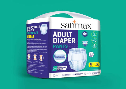 Sanmax Adult Diaper Pant Style | Pack of 10