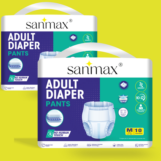 Sanmax Adult Diaper Pant Style | Pack of 10